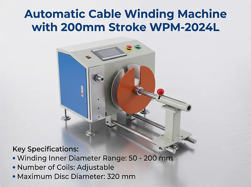 全自动排线绕线机 WPM-2024L | 高效线束加工解决方案