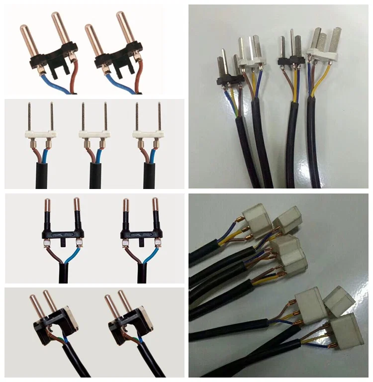 全自动美国电源线制造机，欧盟插头电源线制造机，电力电缆切割剥皮压接机