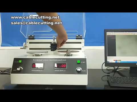 Cutting and grinding machine, type terminal section analyzer wire harness terminal section detection