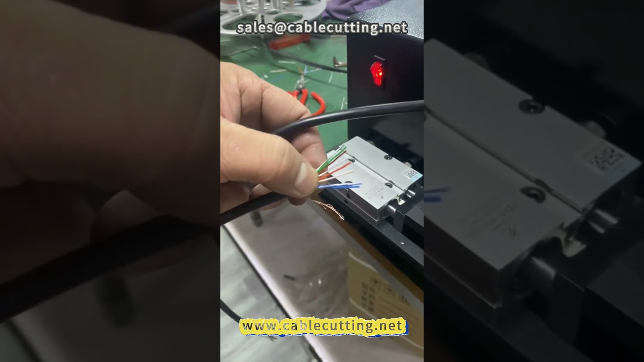 104 网线滚直机，网线水晶头压接，自动化线束加工设备