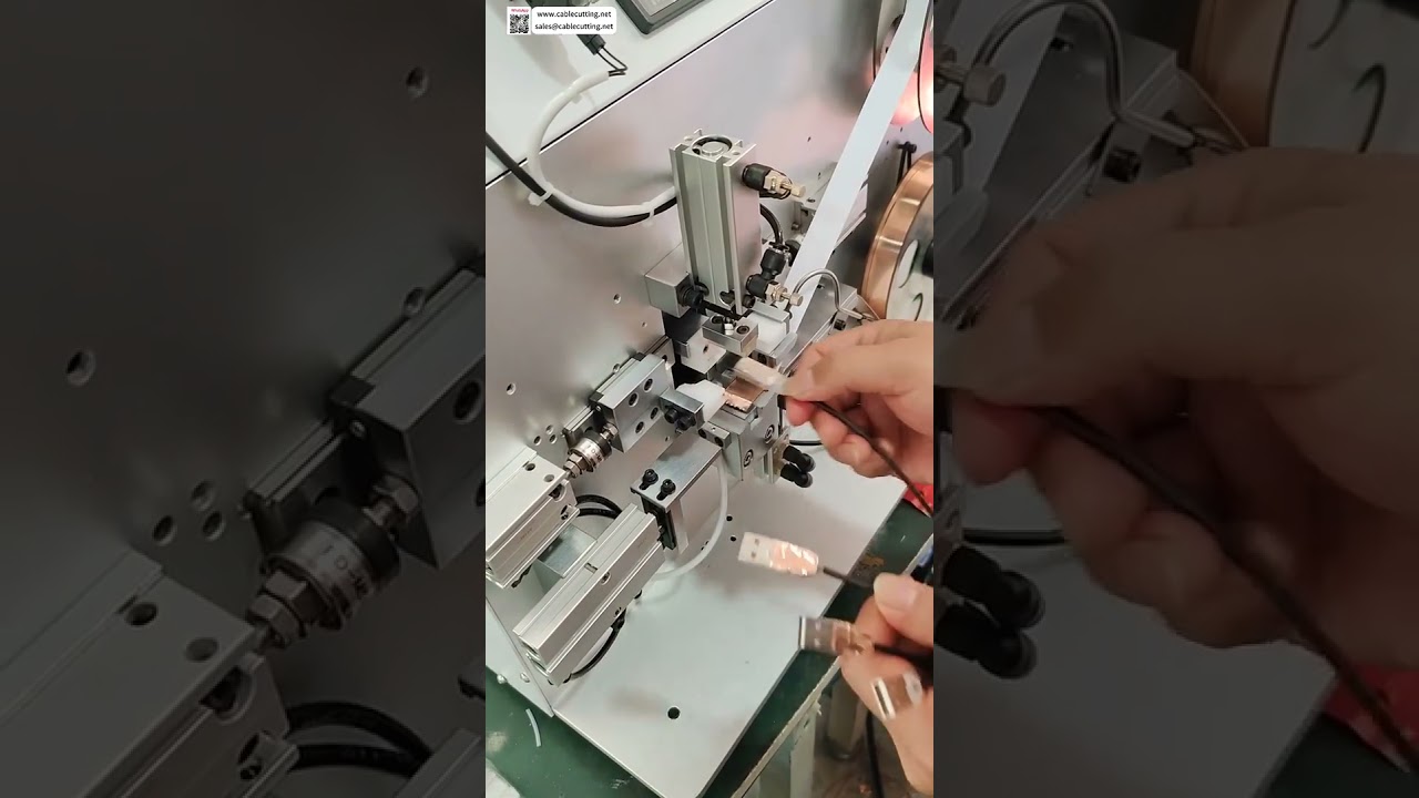 Cable Head Copper Foil Wrapping Machine  Ultra Fast 6 Second LoadUnload Shielding Tool - Shorts