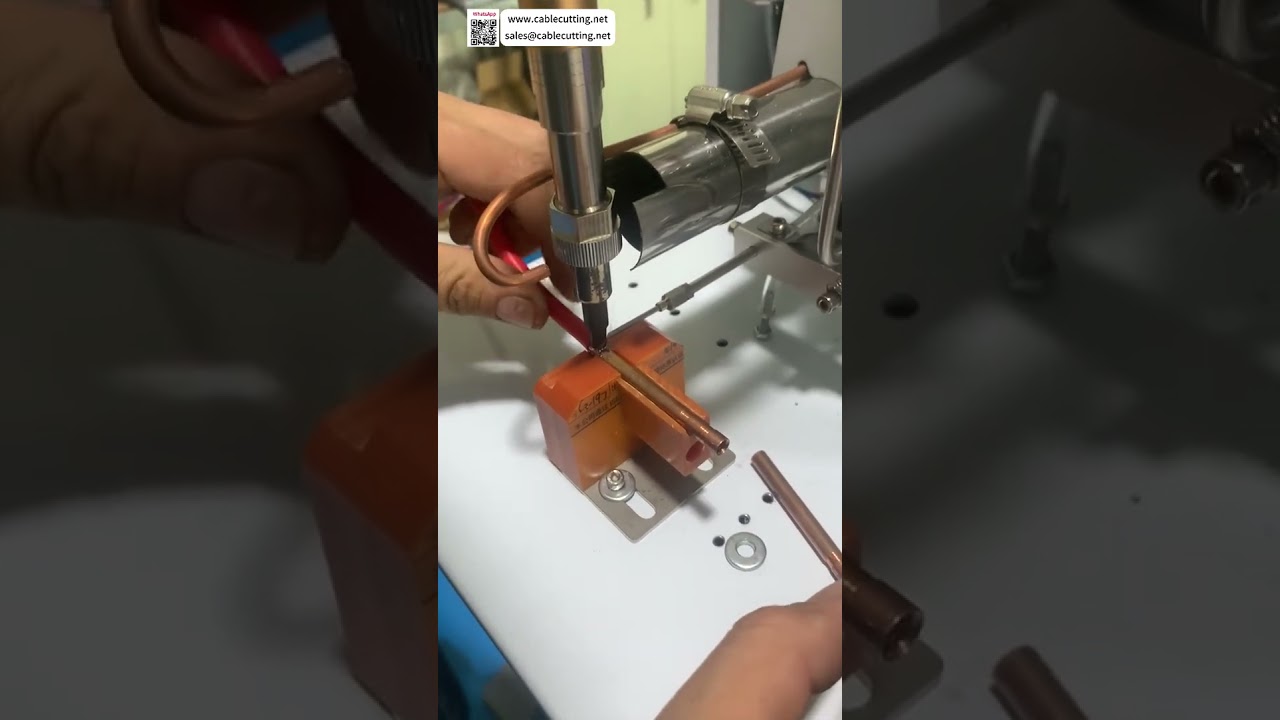 半自动焊接机 8号硅胶线转铜管精密焊接工具
