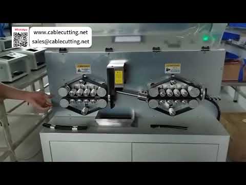 Máquina de corte e decapagem de cabos computadorizada totalmente automática, com capacidade para ...