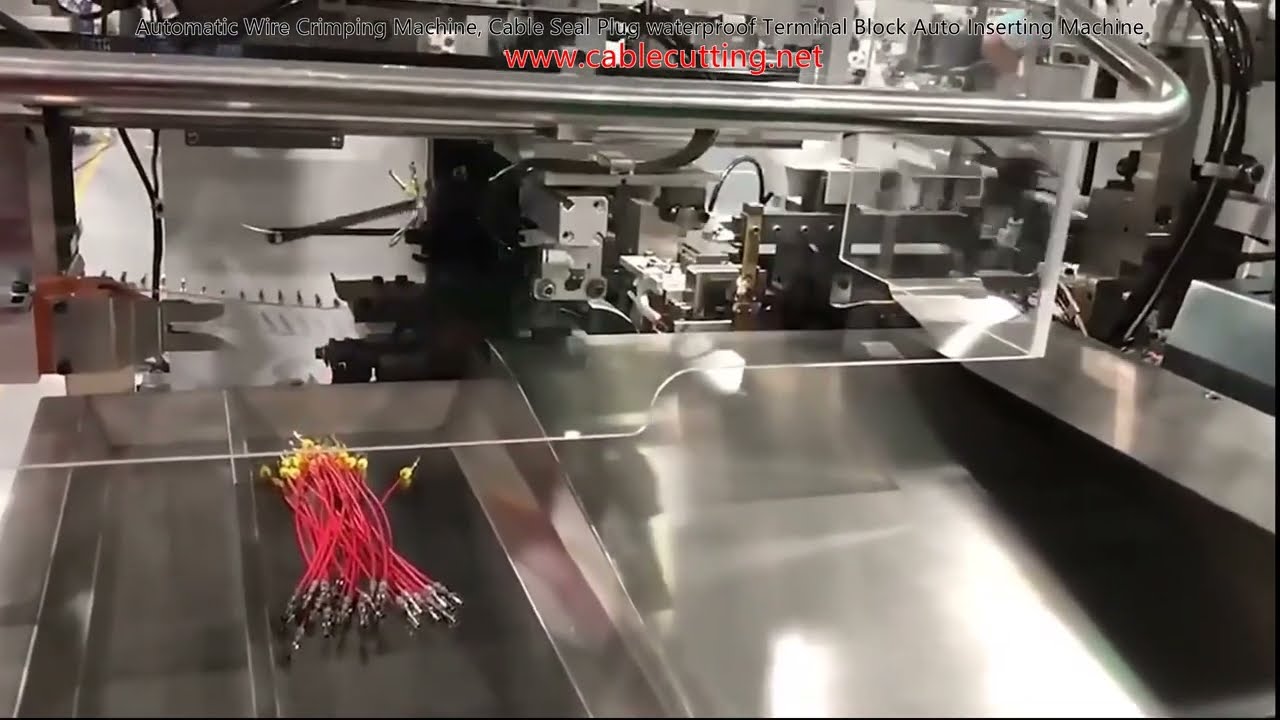 Automatic Wire Crimping Machine, Cable Seal Plug waterproof Terminal Block Auto Inserting Machine