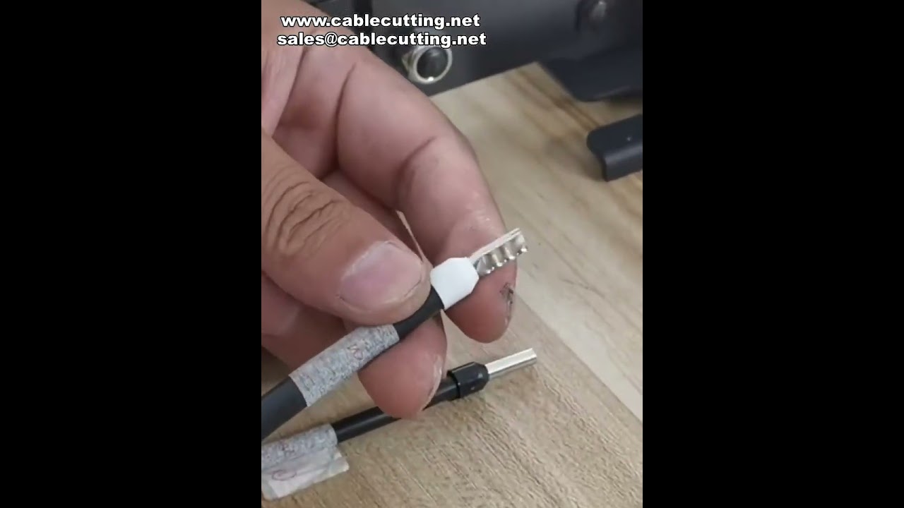 Pneumatic Crimping Machine Tube Terminal Crimping Demonstration