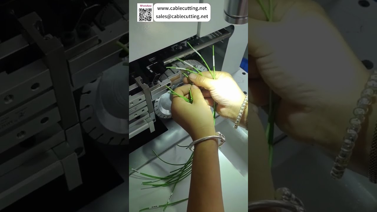 Integrated Automatic Feeding Threading Cutting and Baking Heat Shrink Tube Processing Machine