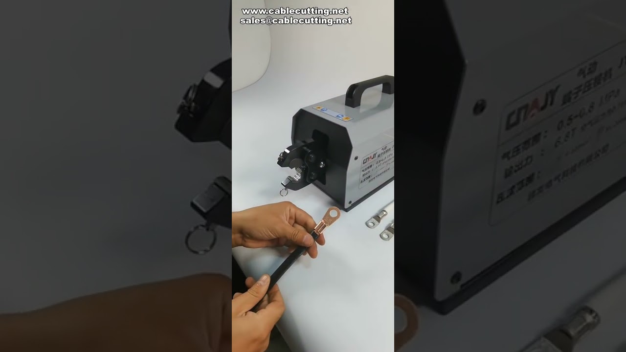 120L Pneumatic Wire Crimper One Step Crimping for Phoenix Open Lugs