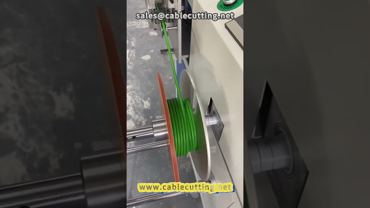 77  Cable meter winding machine # wire processing # tow chain cable # servo harness # car harness