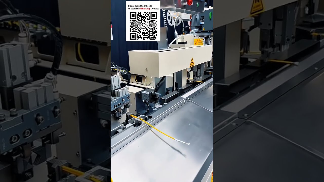 Automatic Crimping Machine Print & Insert Number Tube, Co Crimp Terminals #Smart Manufacturing