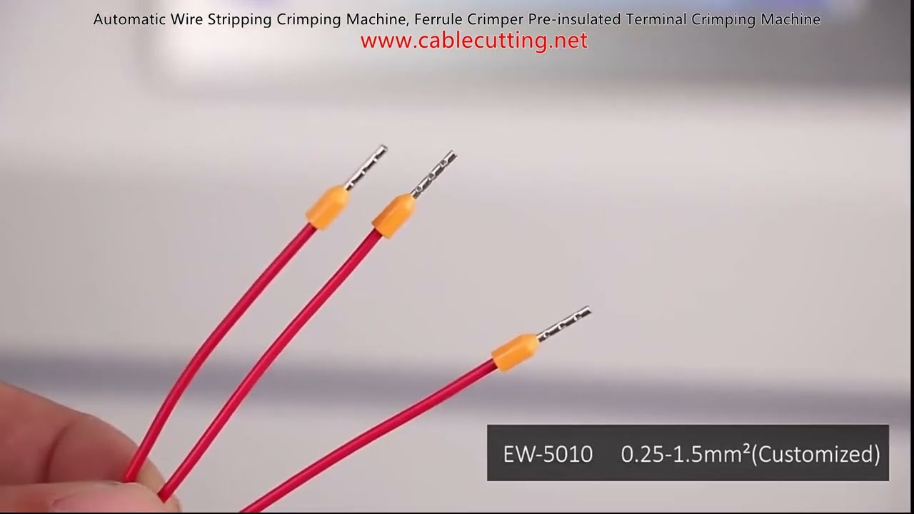 Automatic Wire Stripping Crimping Machine, Ferrule Crimper Pre insulated Terminal Crimping Machine