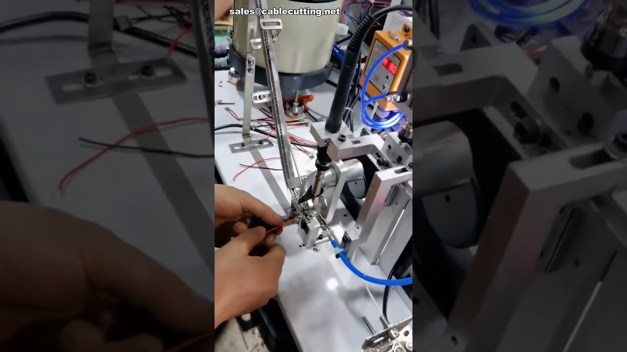 Vibratory Feeder Semi Automatic Soldering Machine Operator Loads Wire Only #factory #machine #diy