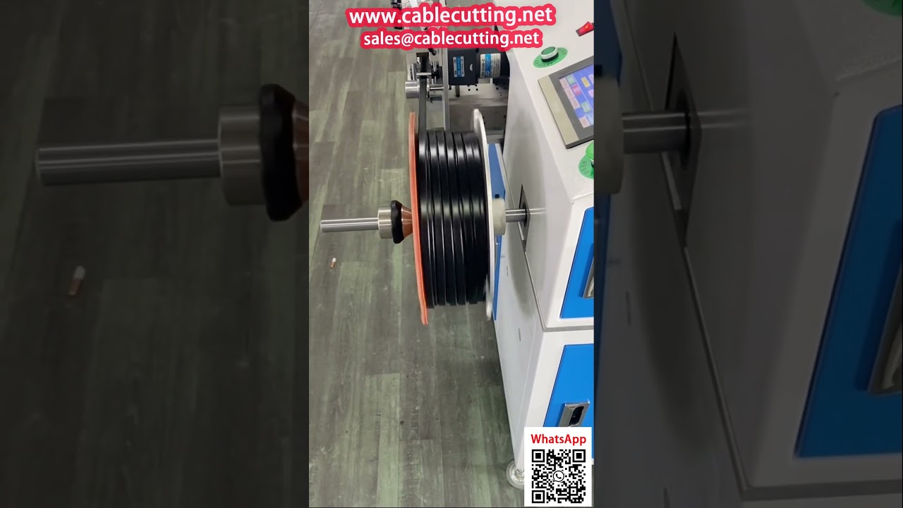 Machine de Comptage, Alignement, Enroulage et Coupe pour Câble Plat  Bande Caoutchouc