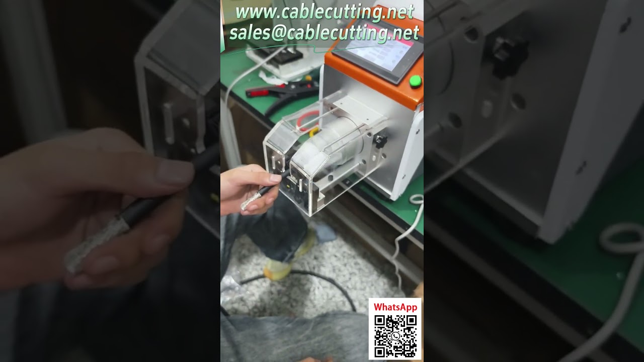 Semi-Automatic Rotary Wire Stripping Machine, Stepper Motor, Touch Screen, No Core Break Wire Processing