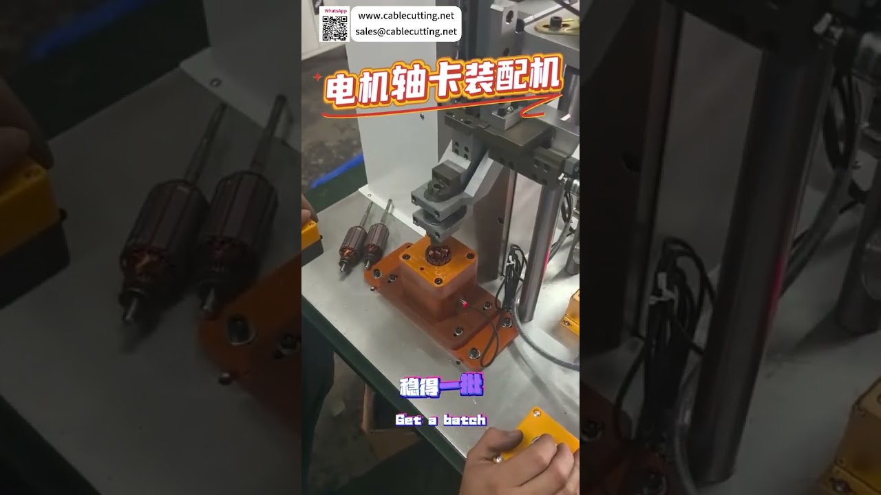 高精度电机轴卡簧自动装配机 | 工厂流水线高效机械装备