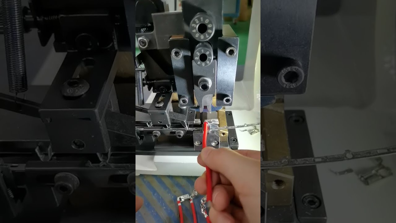 静音端子机水平模具压接实拍 #工厂 #机器