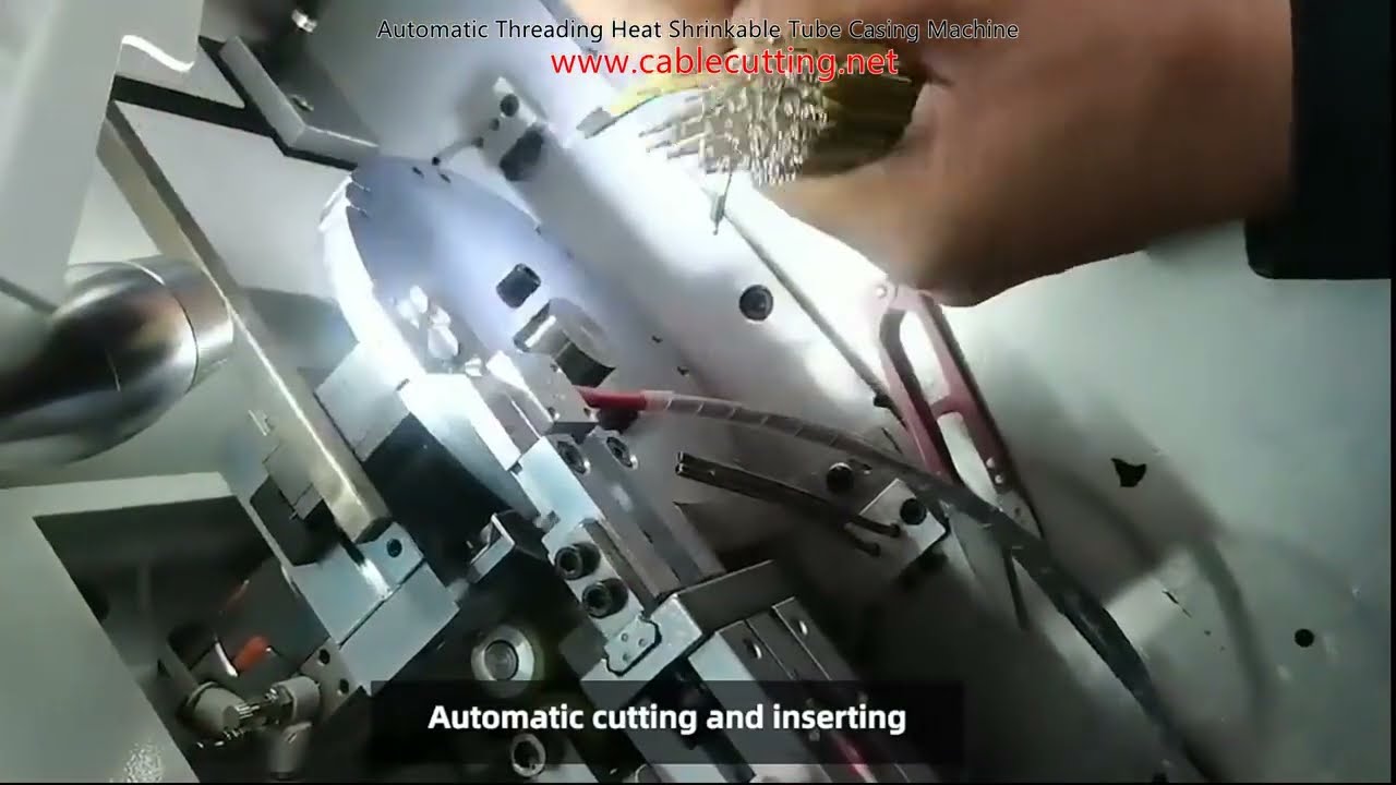 Automatic Threading Heat Shrinkable Tube Casing Machine