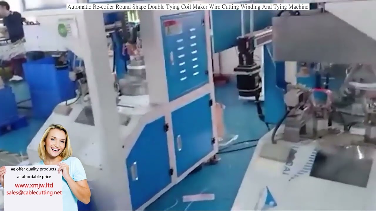 全自动双扎圆盘绕线机 | 高效线材切割、绕线、捆扎一体机