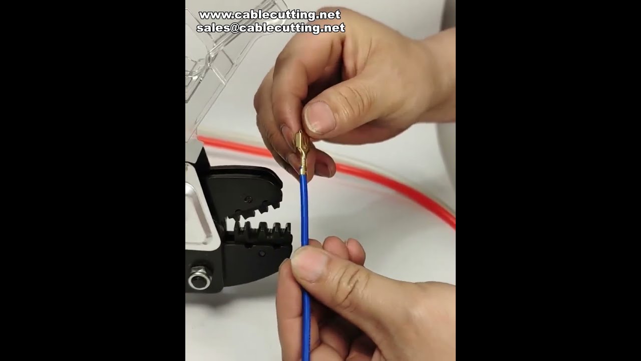 Multi Functional Pneumatic Terminal Crimping Machine Demonstration #factory #machine