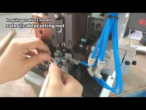 全自动剥线压接机 | 高效电线剥皮压接设备 | 工业级线束加工工具