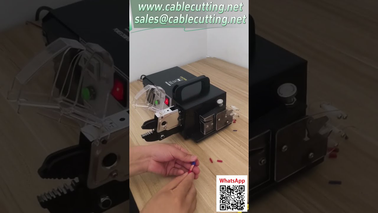 【EM 6B2BC電動壓接機】高效壓接雙線管型，集成剪切剝線功能